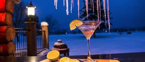 屋外ダイニングエリア