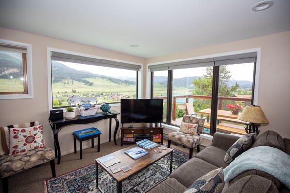 Smart TV, DVD player, books