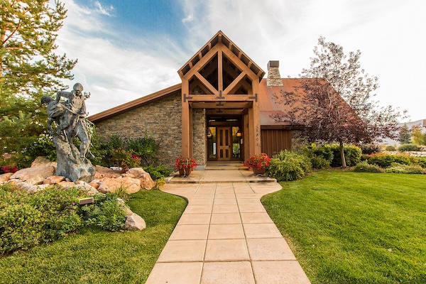 Front view of clubhouse