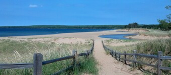 Cottage #4 on AuTrain River Near Lake Superior Beach, Pictured Rocks, Waterfalls