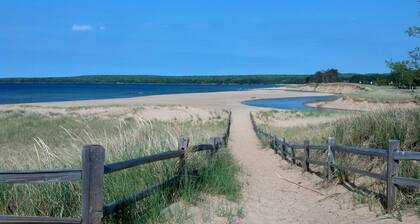 Cottage #4 on AuTrain River Near Lake Superior Beach, Pictured Rocks, Waterfalls