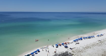 Amazing Beachfront Destin Condo with Umbrella & 2 Chairs Setup -End Unit 1112