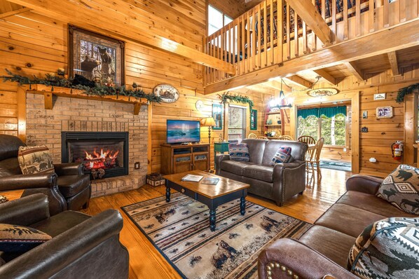 TV connectée, cheminée