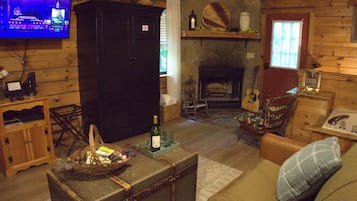 TV connectée, cheminée