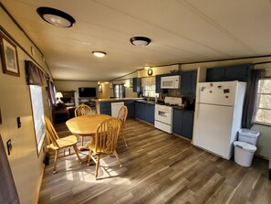Fridge, microwave, oven, stovetop - Secluded Retreat w/river access near Lake Superior Beach and Pictured Rocks (AuTrain)