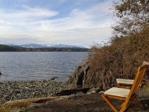 On the beach, beach towels