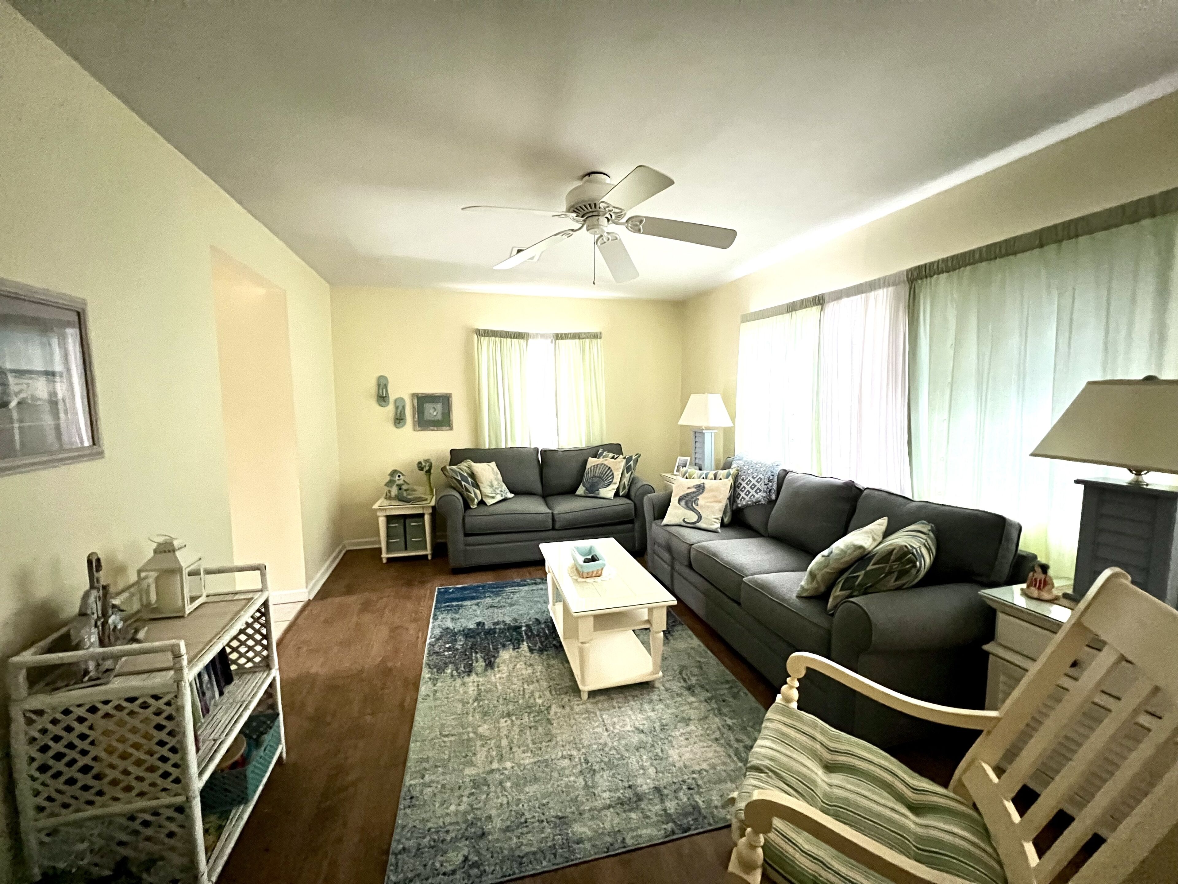 TV, DVD player, books