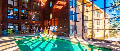 Indoor pool, a heated pool