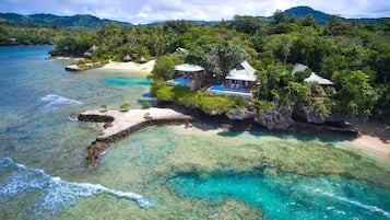 Villa, 1 Bedroom, Private Pool, Sea View | Premium bedding, in-room safe, individually decorated