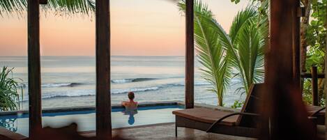 Villa - 1 soveværelse - privat pool - ved havet | Premium-sengetøj, pengeskab på værelset, individuelt design