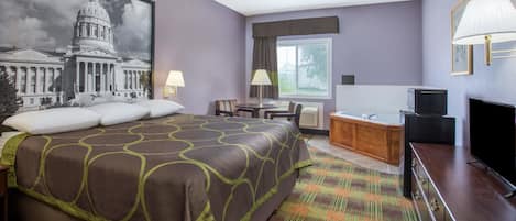 Blendingsgardiner, strykejern/-brett og ekstrasenger (mot et tillegg)