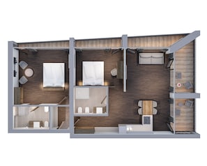 1 bedroom, in-room safe, free WiFi, bed sheets