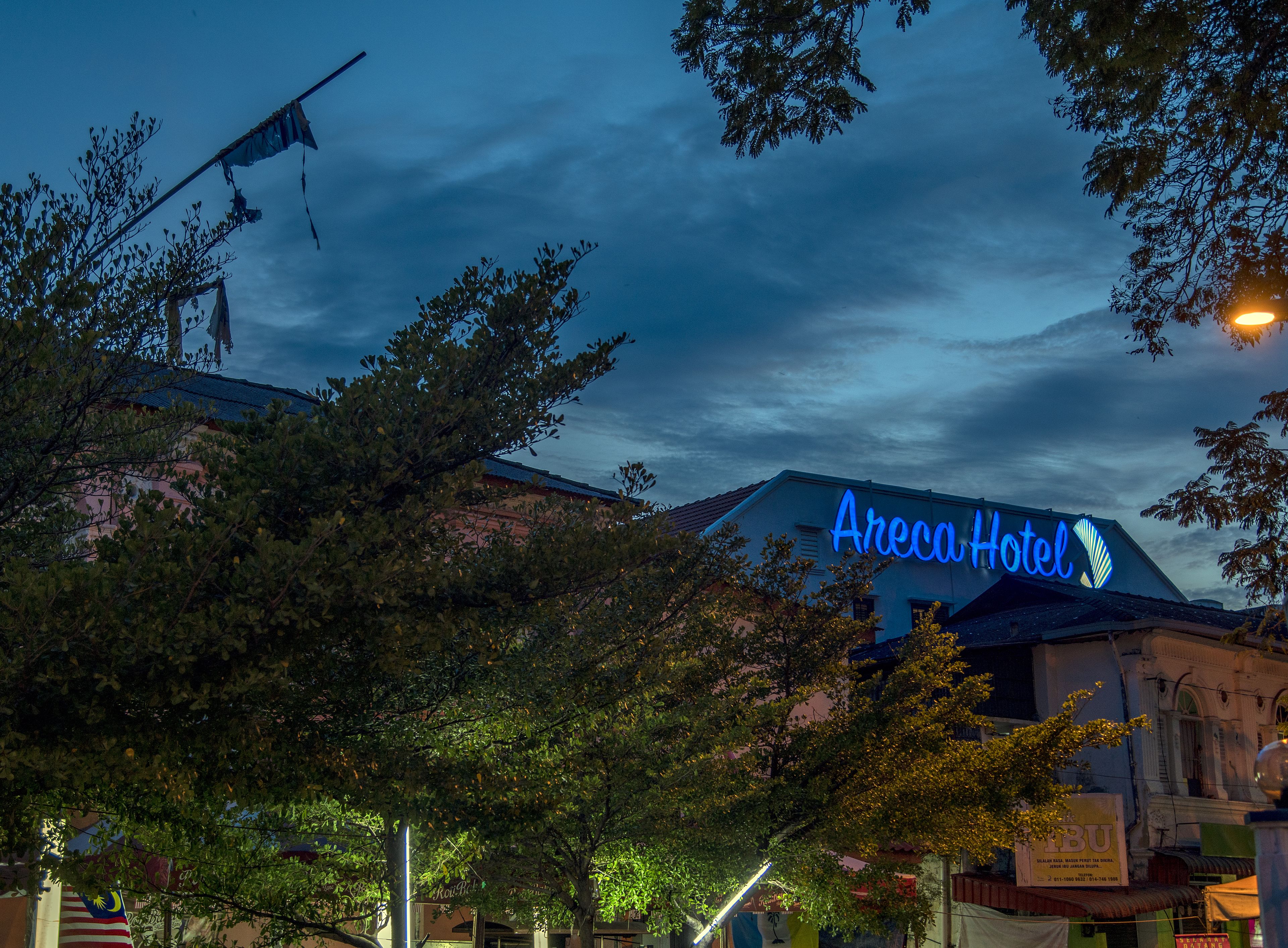 front of property – evening/night