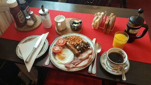 Daily English breakfast (GBP 12 per person)