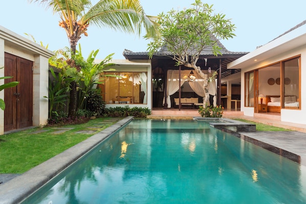 Villa, 3 chambres, piscine privée | Vue de la chambre