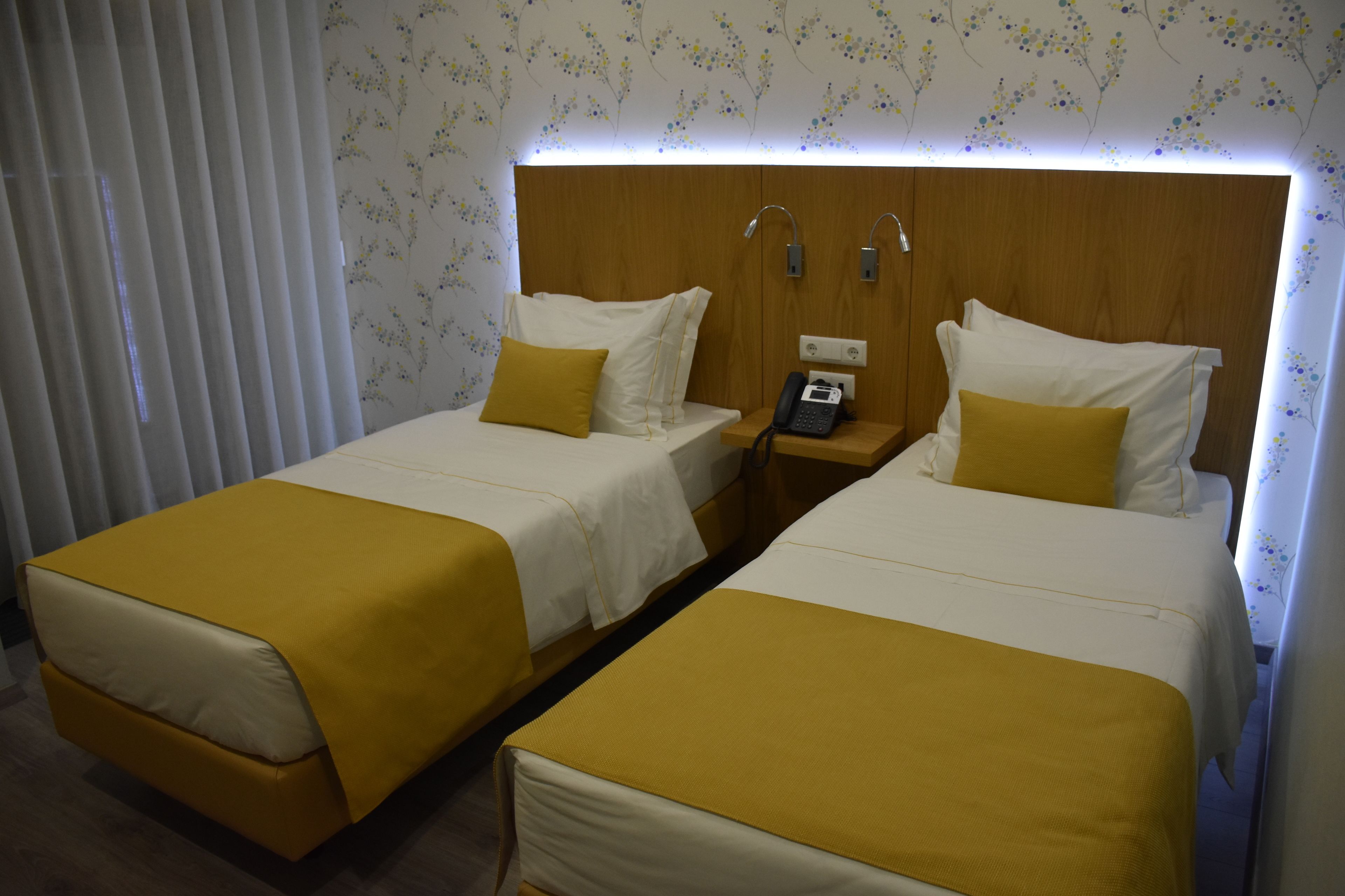 twin room | in-room safe, desk, blackout curtains, soundproofing