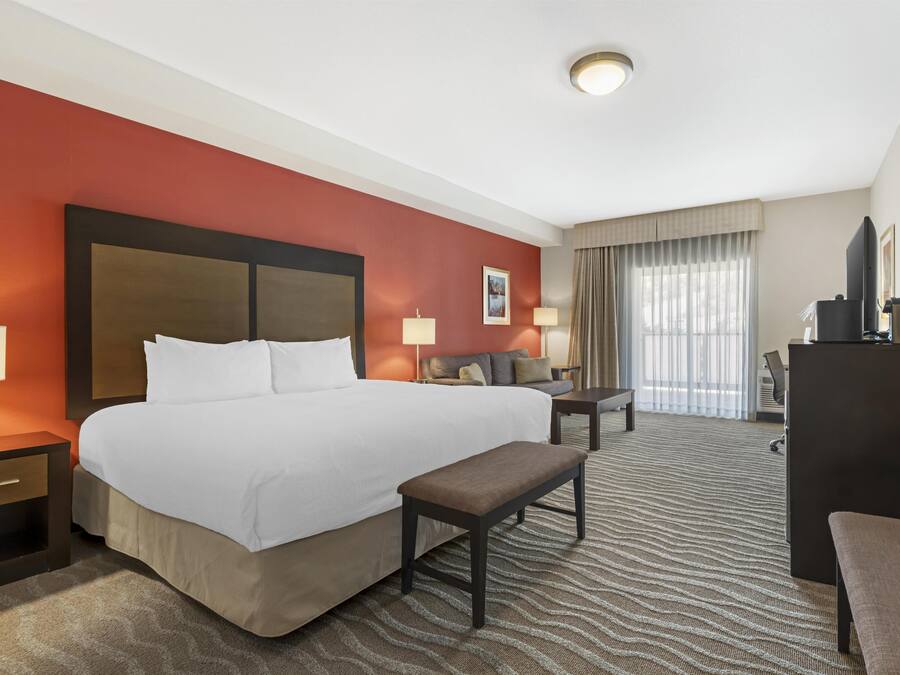 Standard Room, 1 King Bed, Accessible, Balcony (Balcony) | Hypo-allergenic bedding available, desk, laptop workspace, soundproofing