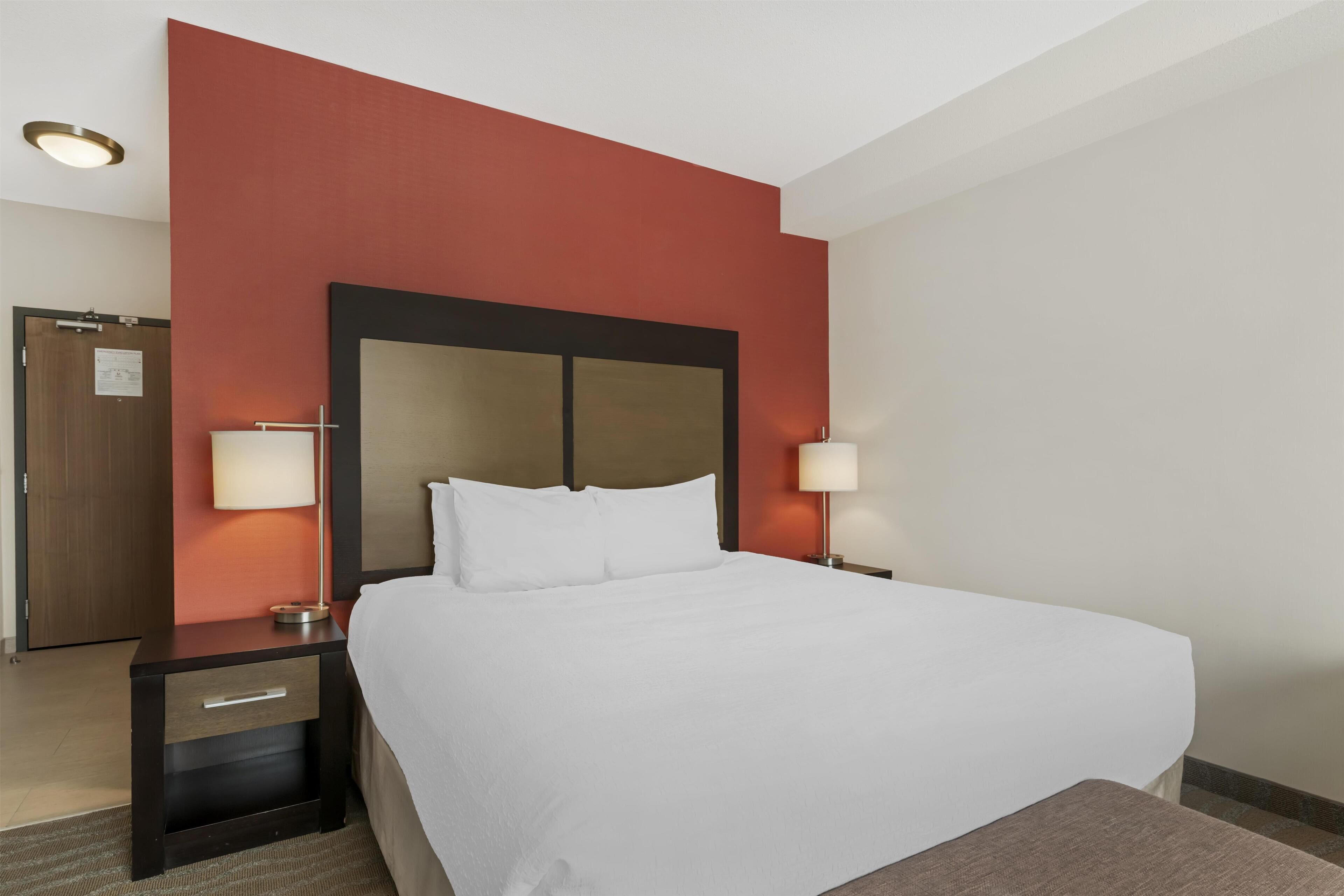 Standard Room, 1 King Bed, Non Smoking, Refrigerator & Microwave | Hypo-allergenic bedding available, desk, laptop workspace, soundproofing