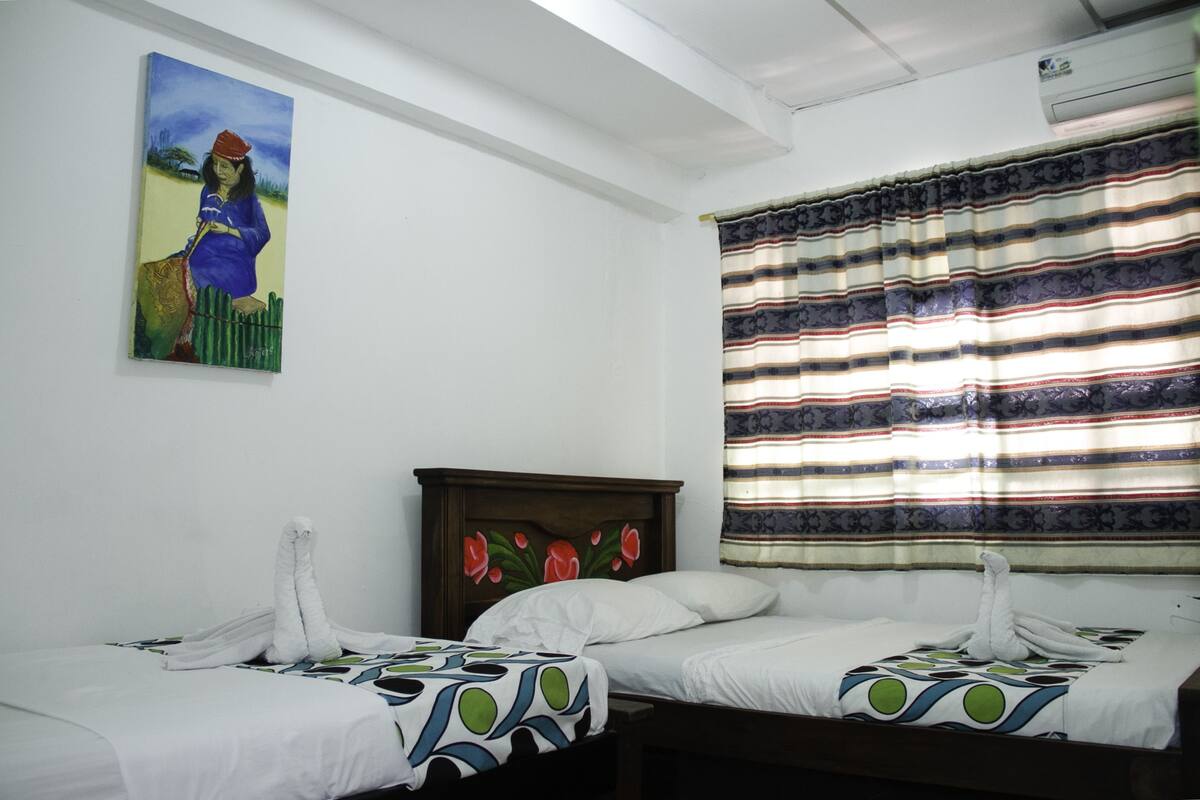 Chambre avec lits jumeaux