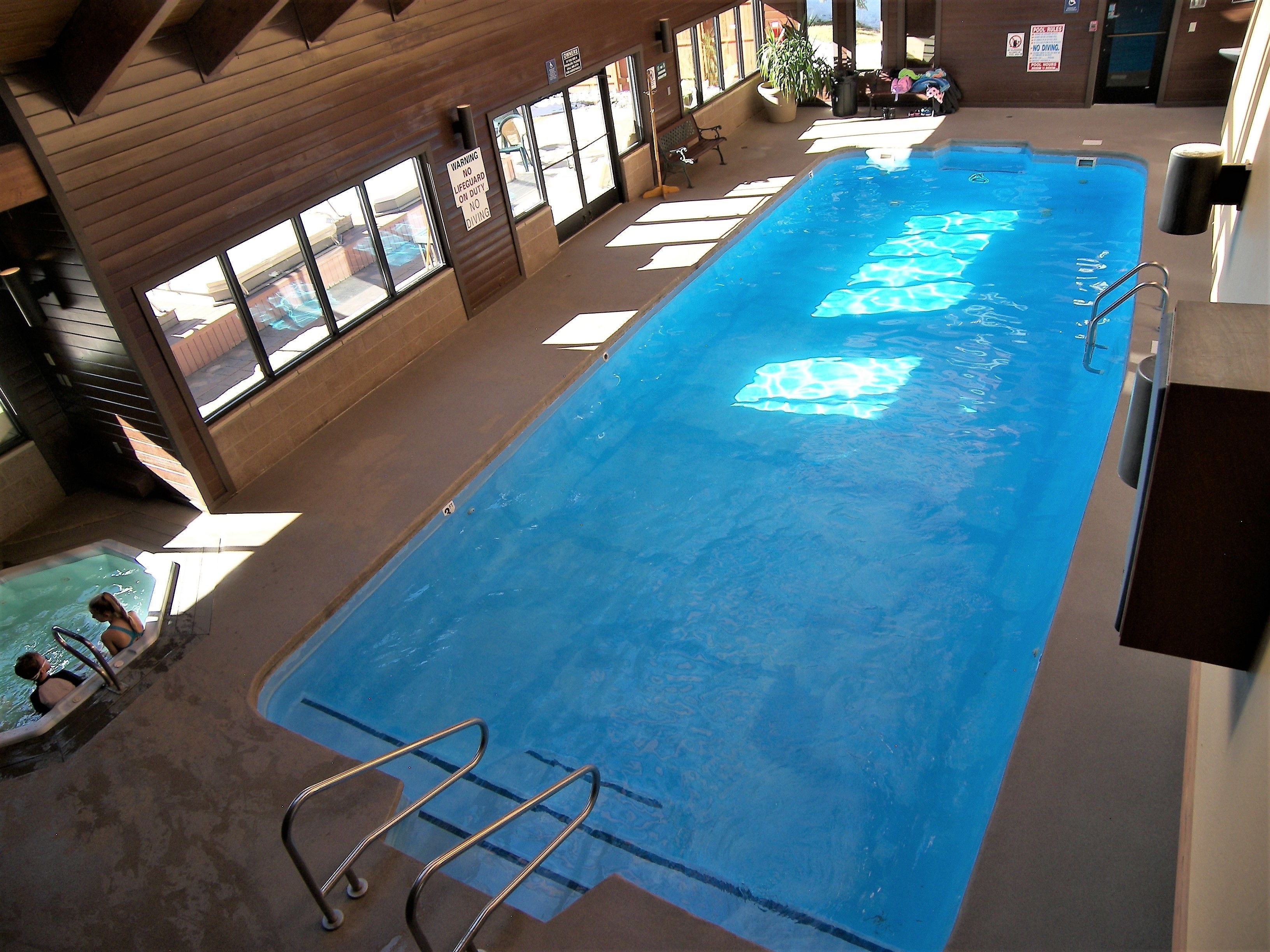 Indoor pool, outdoor pool