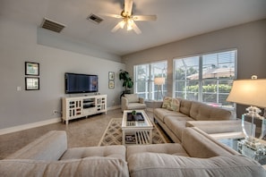 Smart TV, DVD player, toys, books