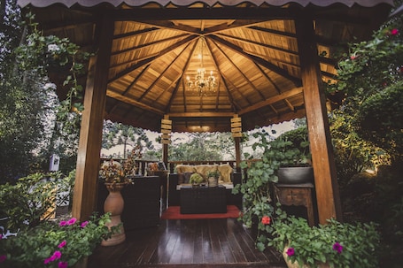 Gazebo. Pousada das Hortênsias