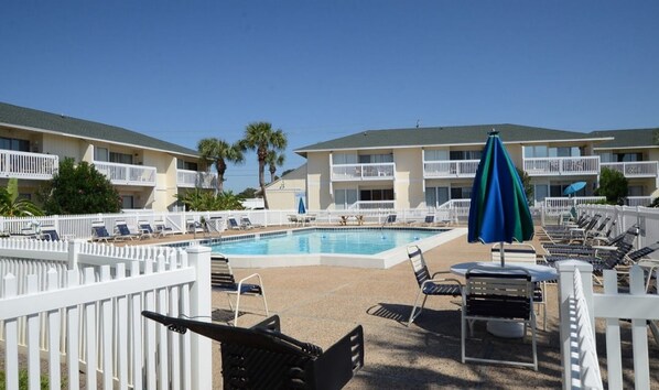 Condo, 2 Bedrooms | Pool | Outdoor pool, a heated pool, sun loungers