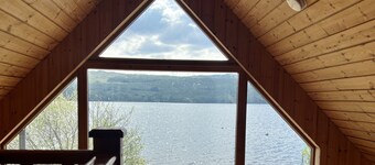 ロッホアウの海岸にあるホットタブ付きの高級ロッジロッジ