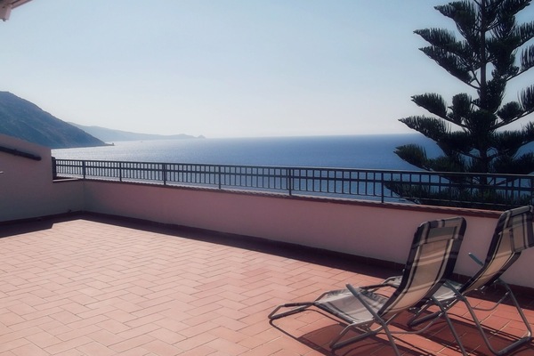 terrace with sea view