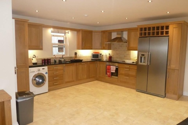 Fridge, oven, dishwasher, highchair