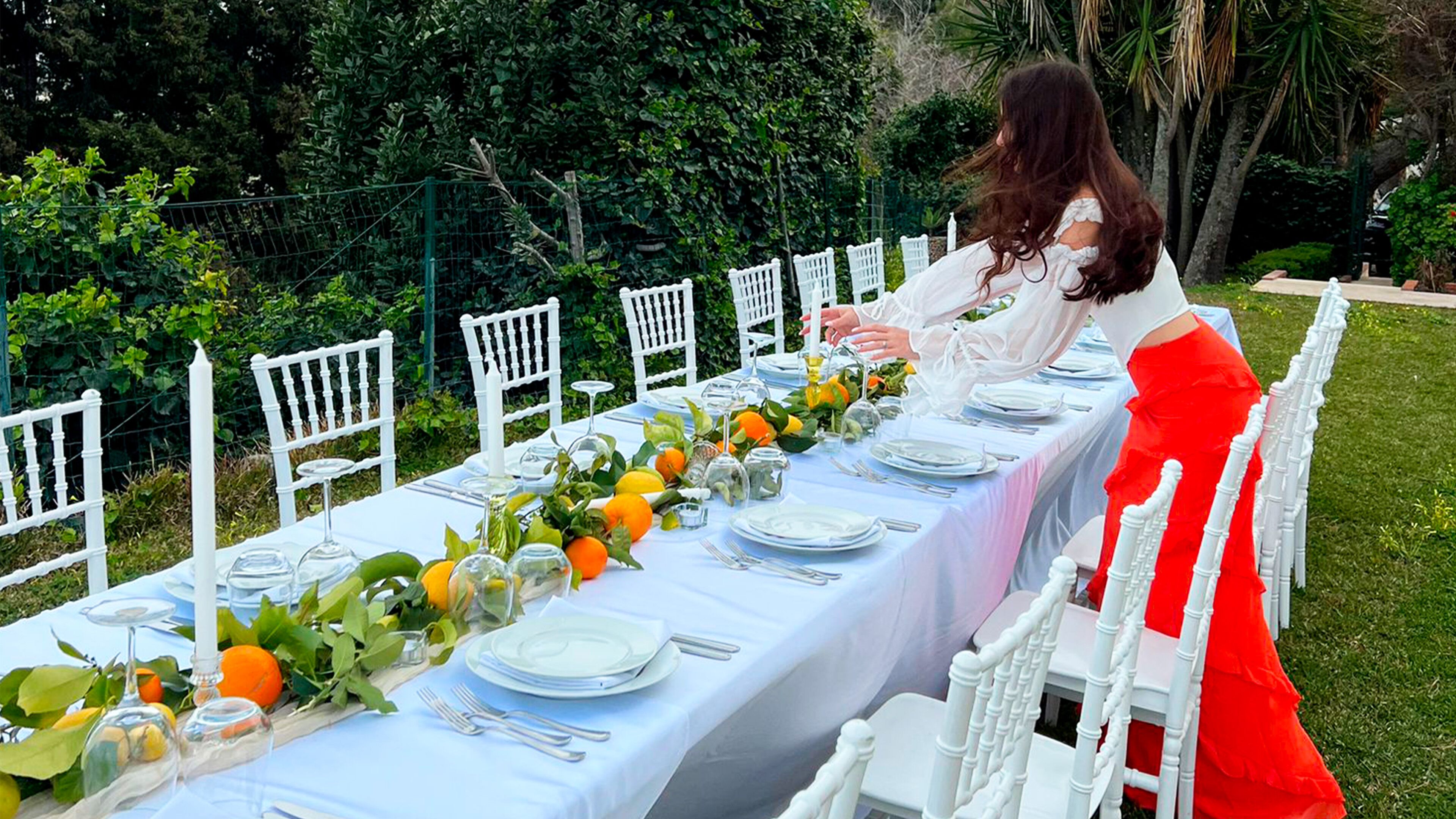 Außenbereich für Bankette