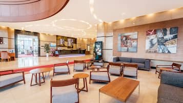 Sitteområde i lobbyen