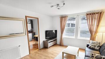 Appartement Supérieur, 2 chambres, rez-de-chaussée | Coin séjour