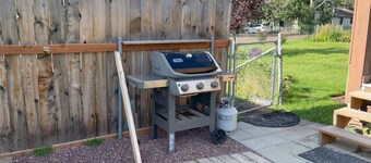 Glacier Get Away Cabin: Clean, conveniently located, large yard, mountain view.