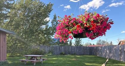 Aspen Cabin: New porch entry & ceilings. Comfortable, large yard, mountain view.