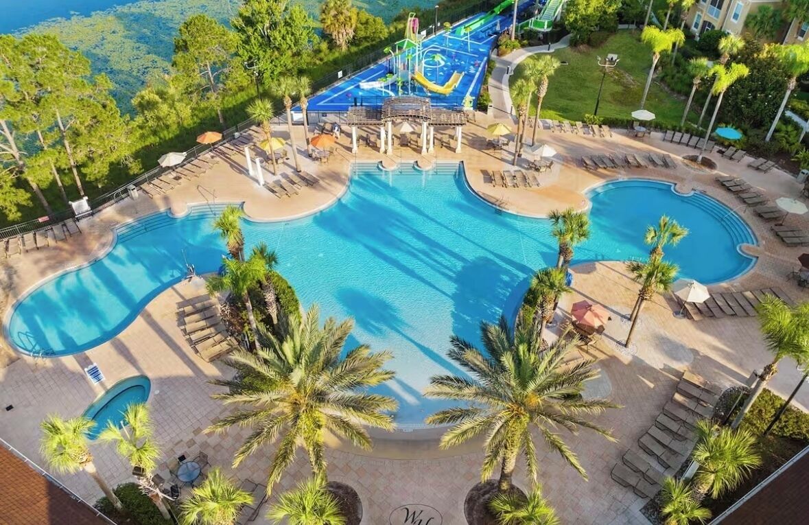 Una piscina riscaldata