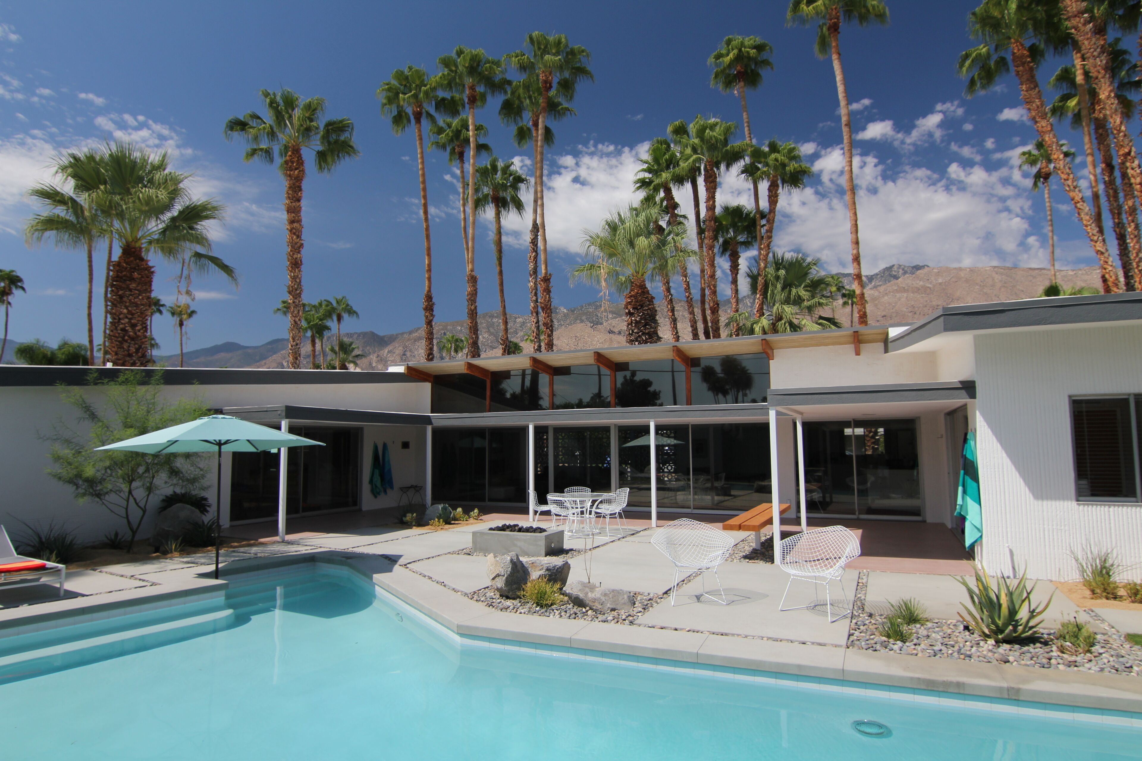custom-built 1950s home with a saltwater pool