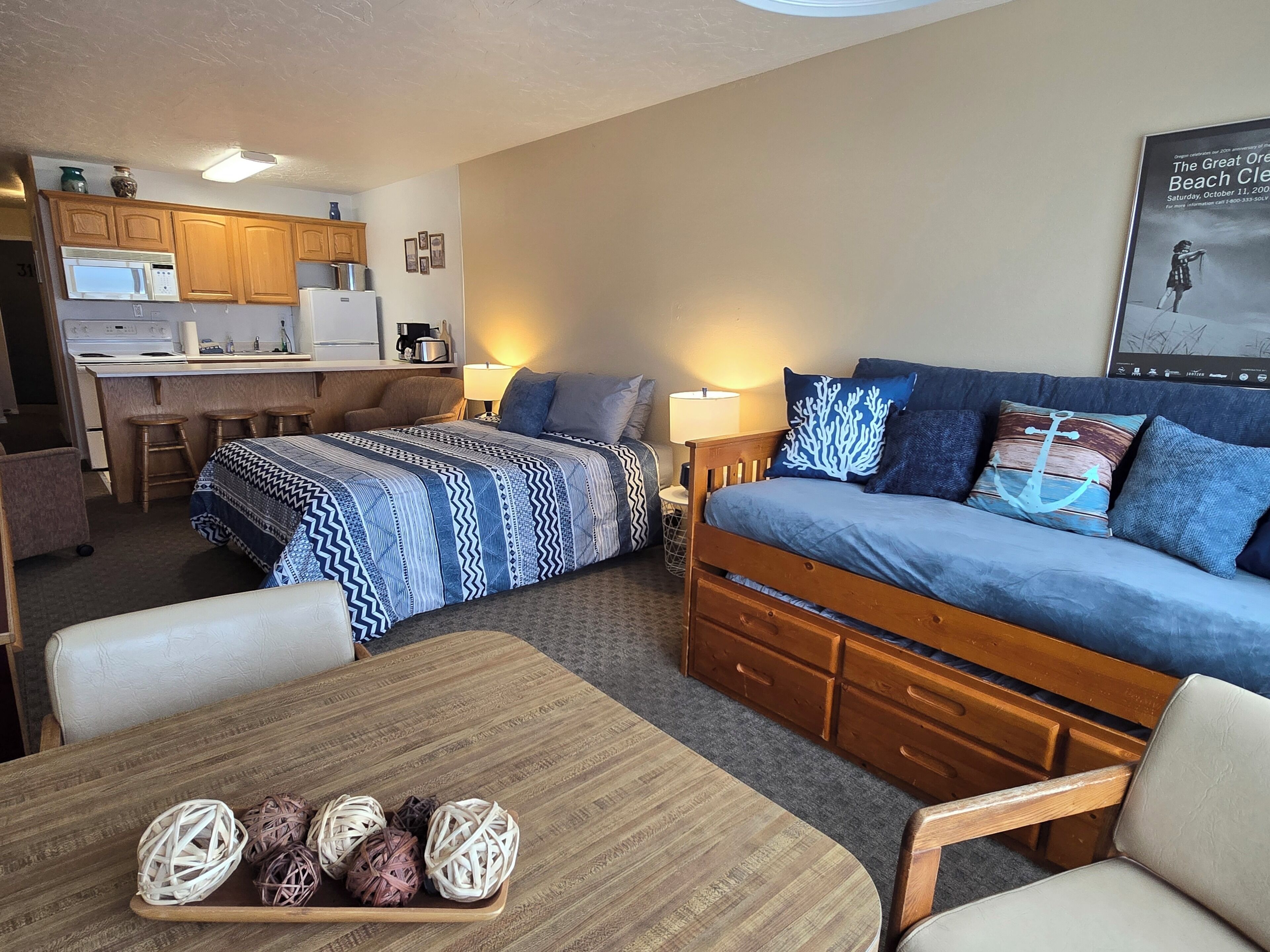 Smart TV, DVD player, books