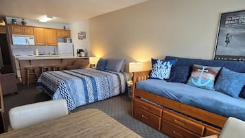 Smart TV, DVD player, books