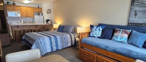 Smart TV, DVD player, books