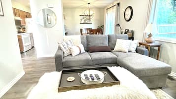 Älytelevisio, DVD-soitin, kirjoja, videokirjasto