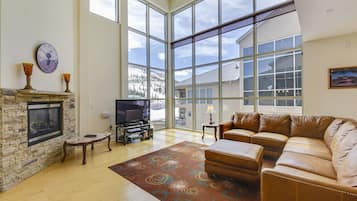 TV, fireplace, DVD player