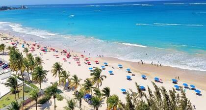 Beachfront W/D King Bed Isla Verde Walk 2 Eat