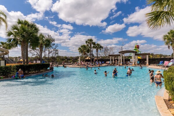 A heated pool