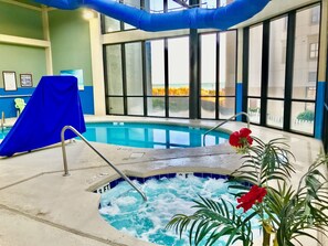Indoor pool, outdoor pool