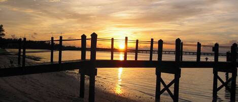 Sun-loungers, beach towels