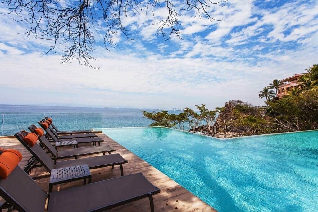 A heated pool