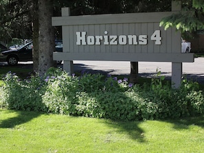 Welcome to Horizon 4, a serene retreat surrounded by lush gardens.