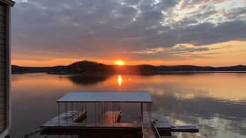 Vue depuis lâhĂ©bergement