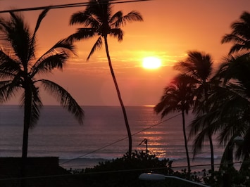 Sunset view from inside my condo